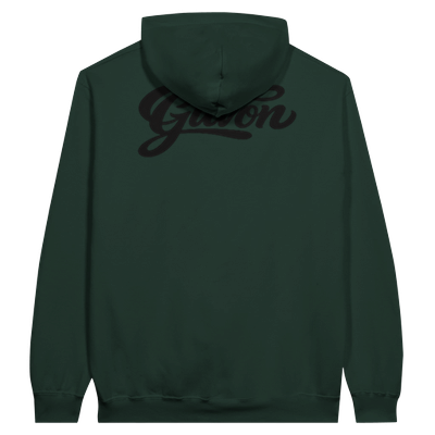 Forest Green hoodie back view