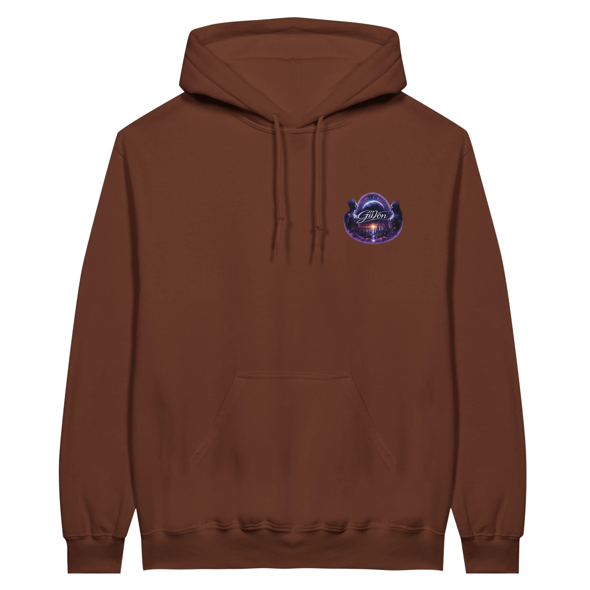 Cocoa hoodie front view option 2