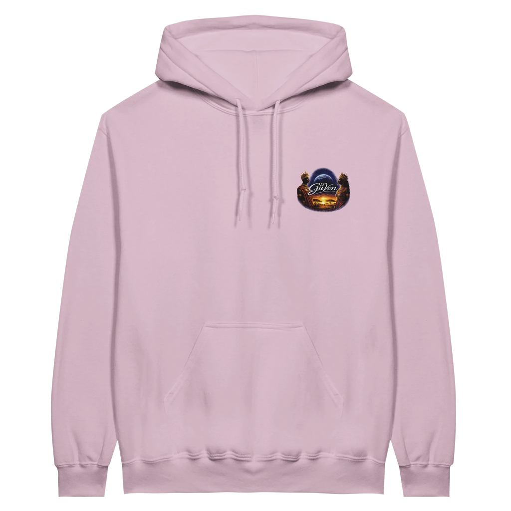 Light Pink hoodie front view option 1