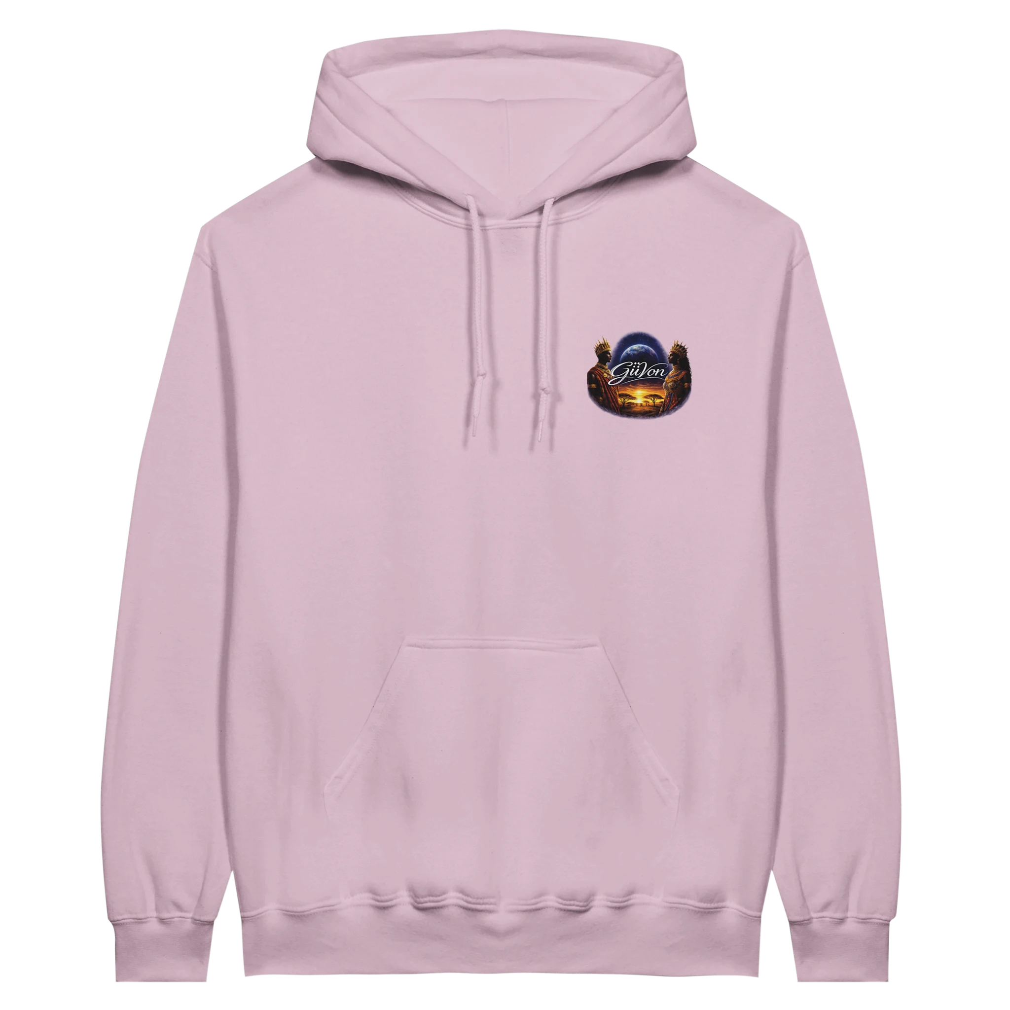 Light Pink hoodie front view option 1
