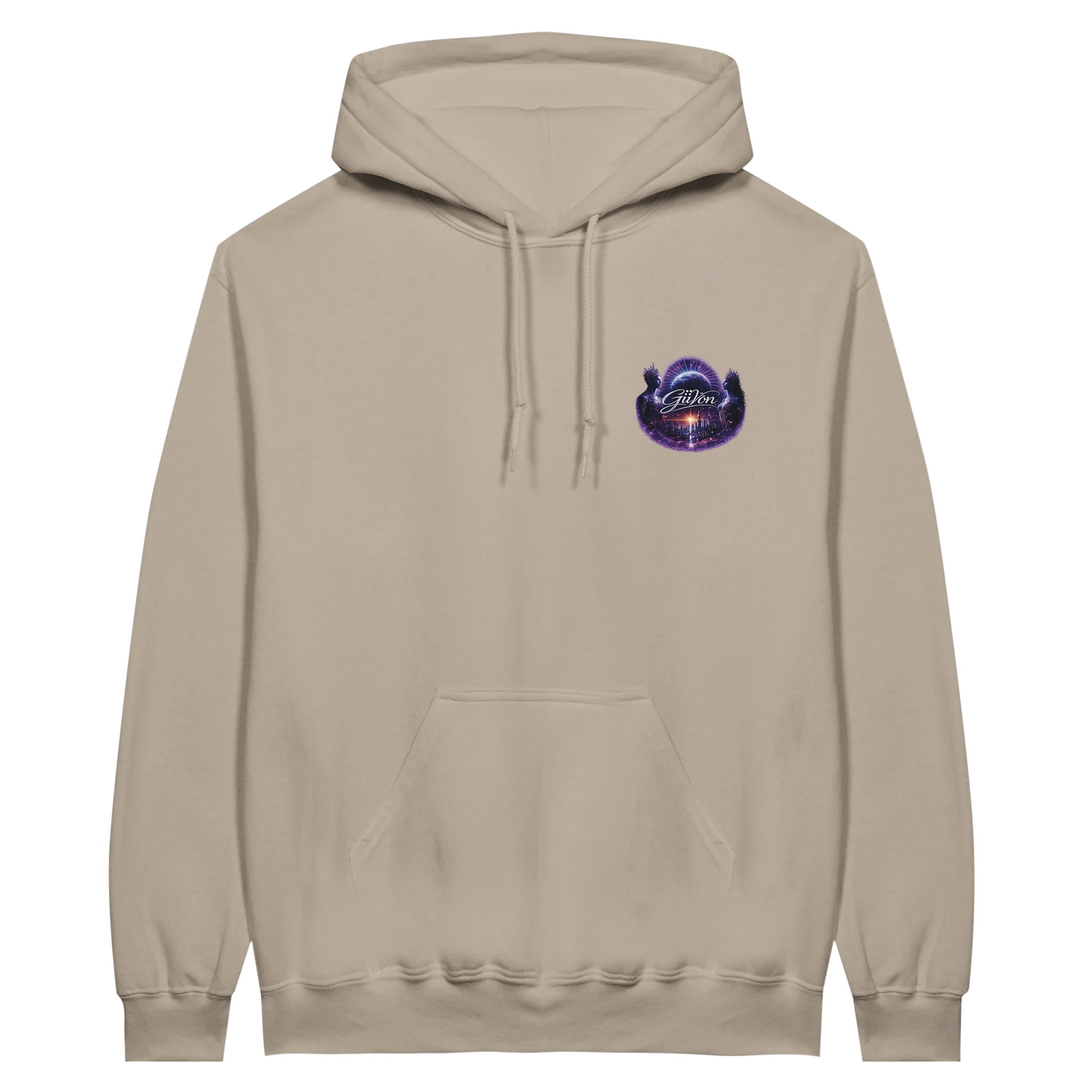 Cement hoodie front view option 2