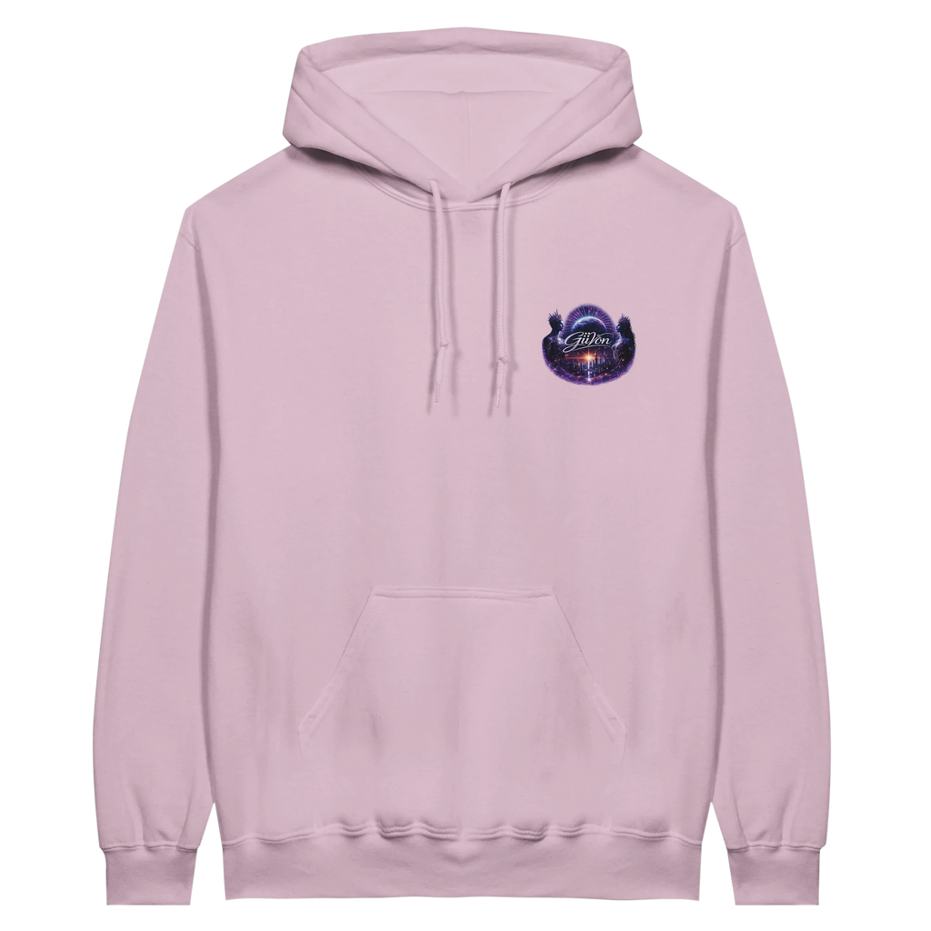 Light Pink hoodie front view option 2